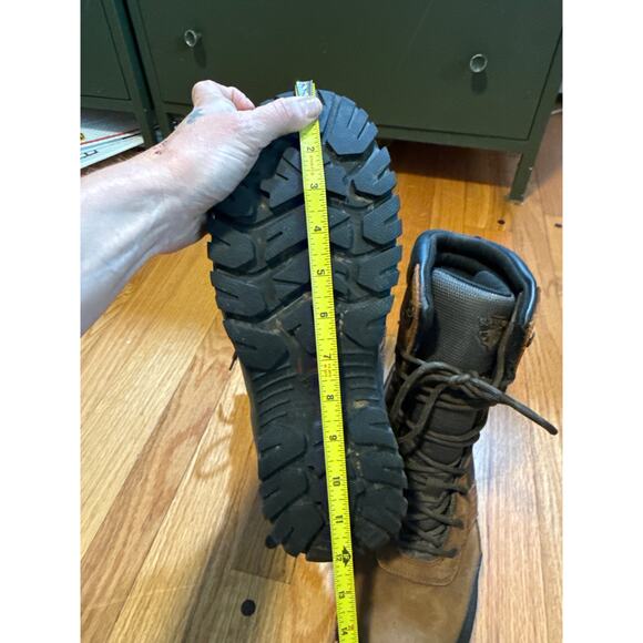 Men's Herman Survivors Brown Leather Round Safety Toe Work Boots Size 9 Wide - Picture 9 of 14